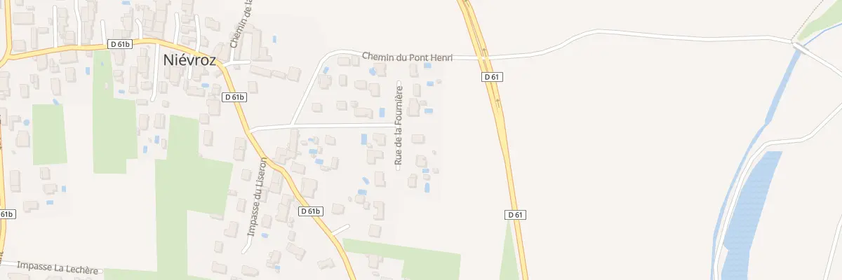 Plan du 16 Rue de la Fourniere à Niévroz