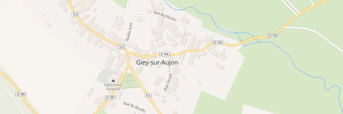 Plan du 9001 Rue de la Tour à Giey-sur-Aujon