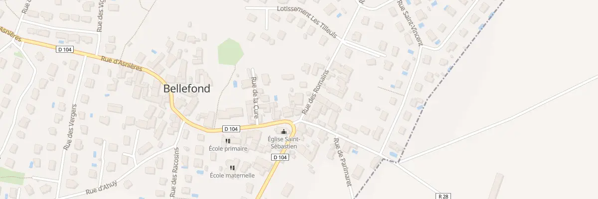 Plan du 1 Rue des Romains à Bellefond