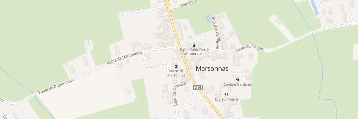 Plan du 16 Imp de la Mairie à Marsonnas