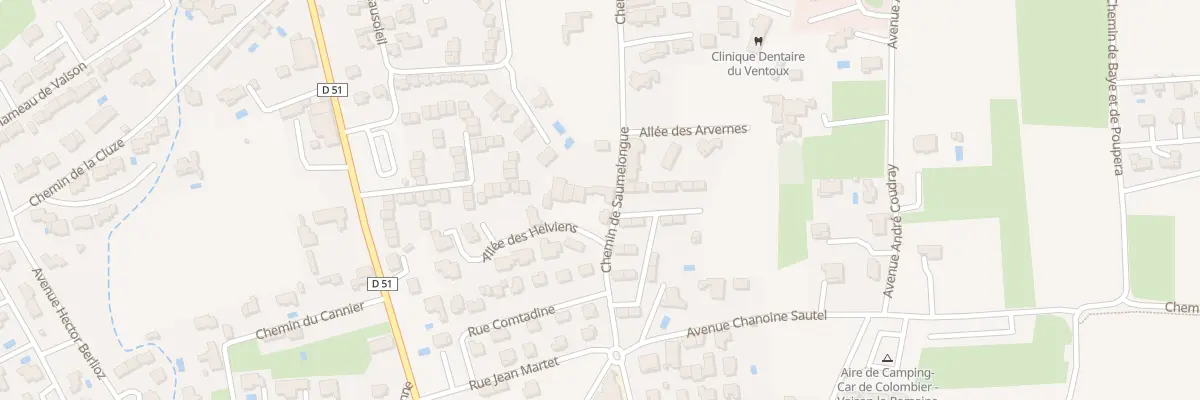 Plan du 297 Che de Saumelongue à Vaison-la-Romaine
