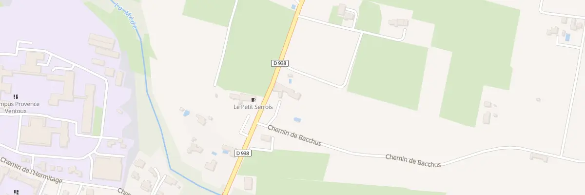Plan du 53 Che de Bacchus à Carpentras