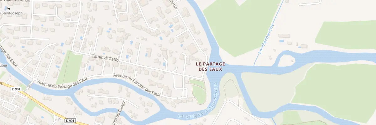 Plan du 1400 Av Partage des Eaux à L’Isle-sur-la-Sorgue