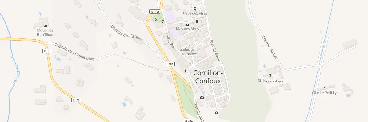 Plan du 174 Gr Grand Rue à Cornillon-Confoux