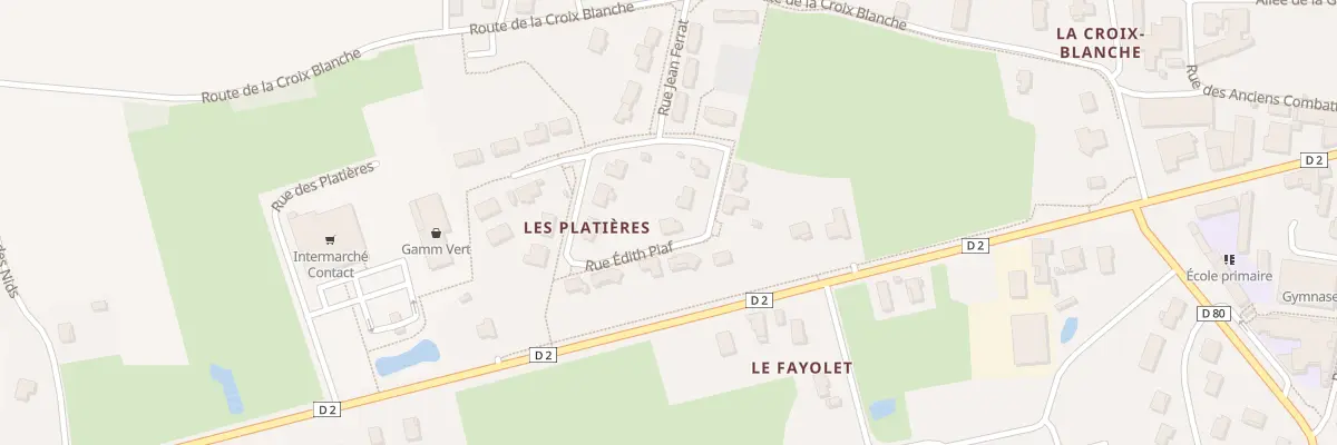 Plan du 54 Rue Edith Piaf à Saint-Trivier-de-Courtes
