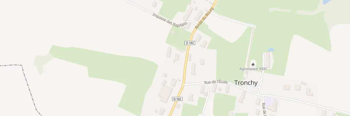 Plan du 340 Rte du Bourg à Tronchy