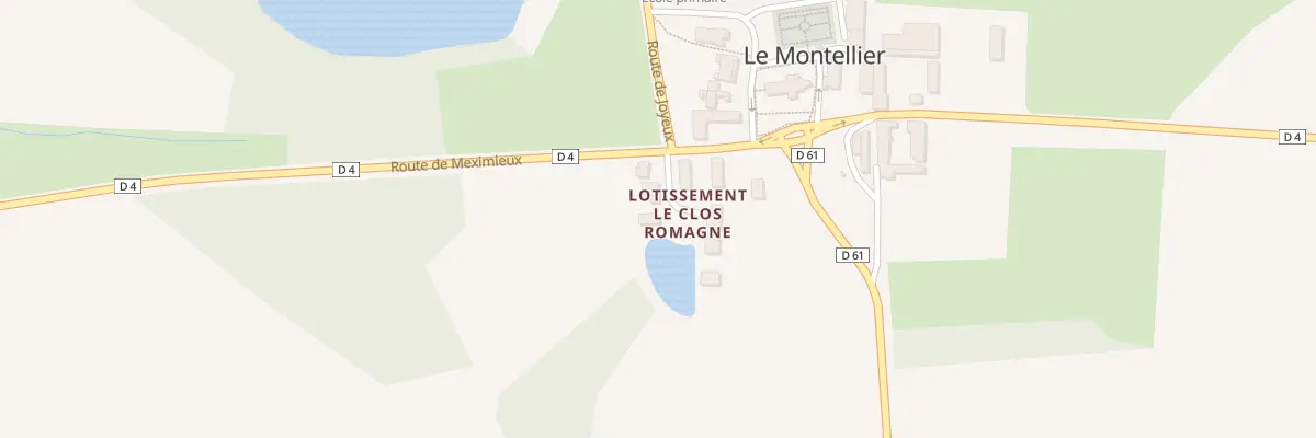 Plan du 14 Rte de Perouges au Montellier