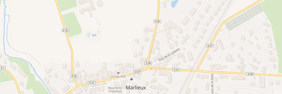 Plan du 67 Rte St Andre Le Bouchoux à Marlieux
