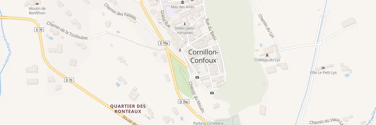 Plan du 5258 Les Rontaux à Cornillon-Confoux