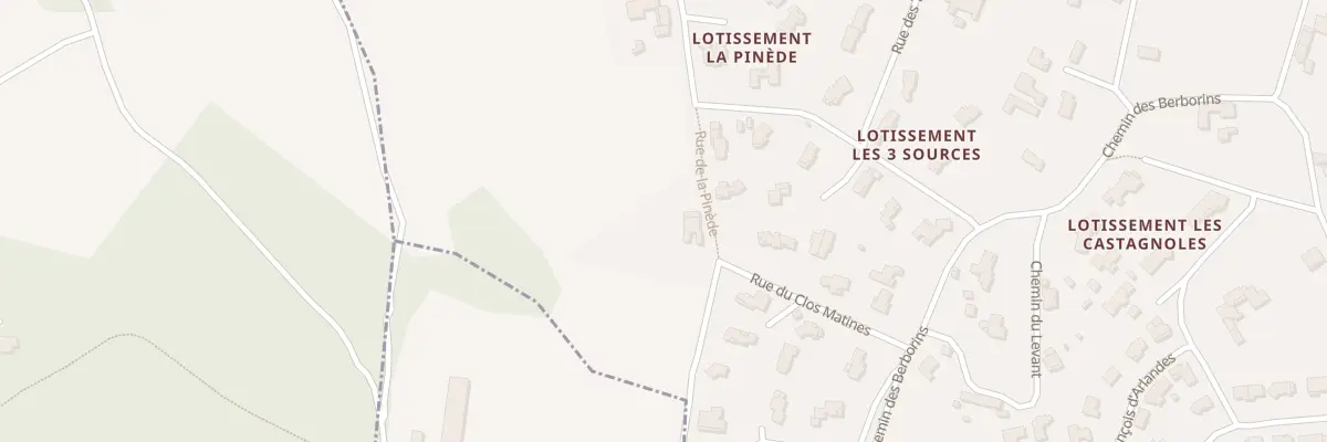 Plan du 165 Rue du Clos Matines à Génissieux