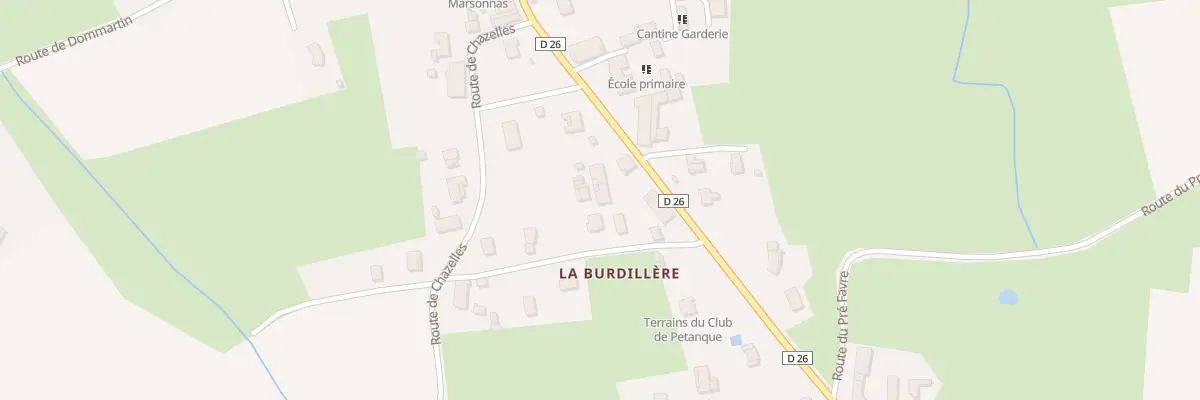 Plan du 220 Rte de la Léchère à Marsonnas