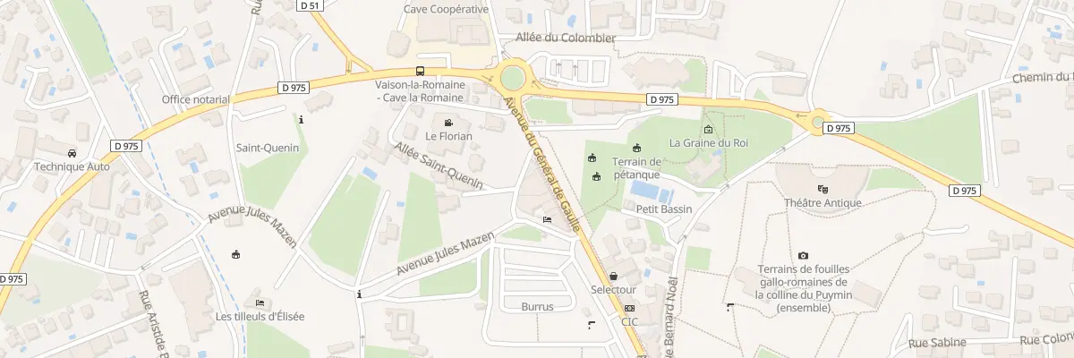 Plan du 15 Av General de Gaulle à Vaison-la-Romaine