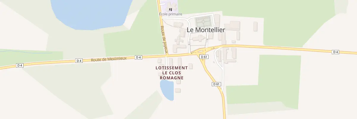 Plan du 56 Rte de Perouges au Montellier