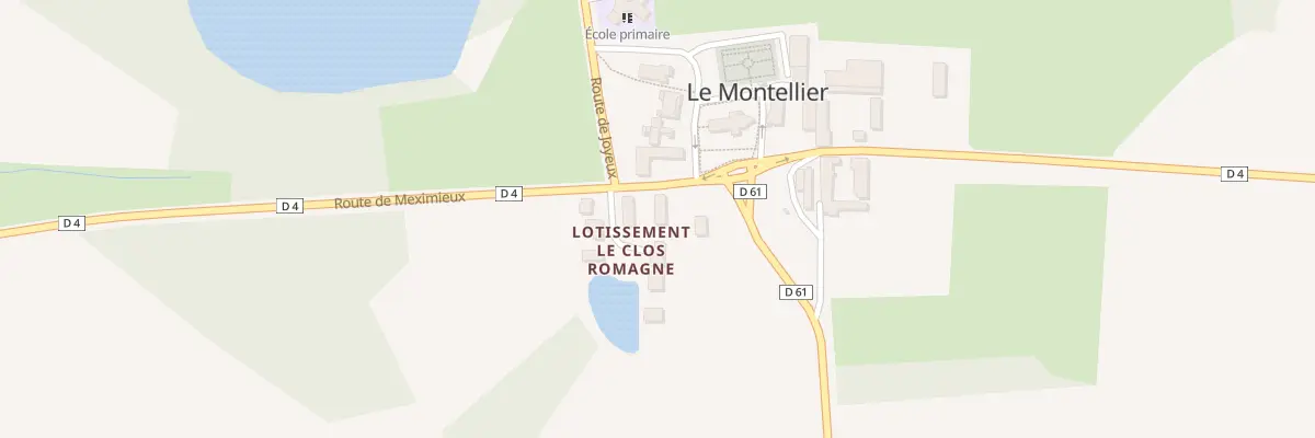 Plan du 60 Rte de Perouges au Montellier