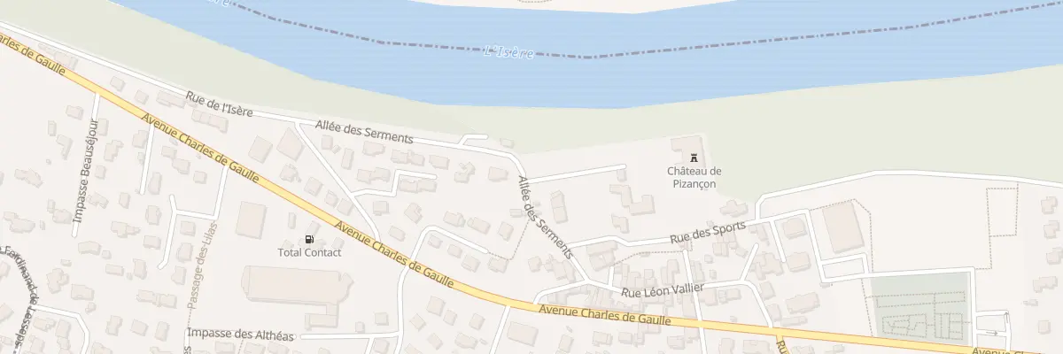 Plan du 6 All des Serments à Chatuzange-le-Goubet
