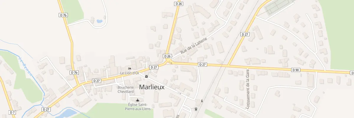 Plan du 120 Gr Grande Rue à Marlieux