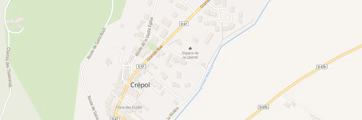 Plan du 2 Esp de la Liberte à Crépol