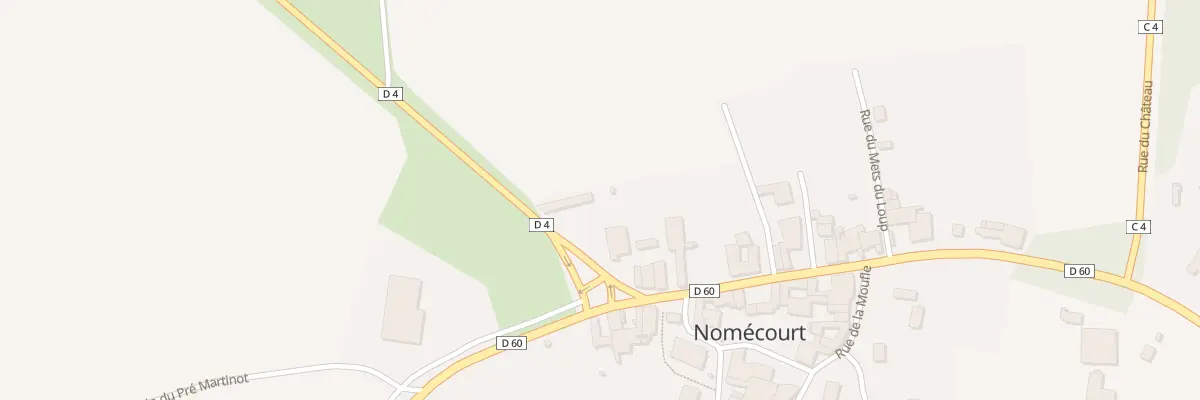 Plan du 6 Rue Marcel Fournier à Nomécourt
