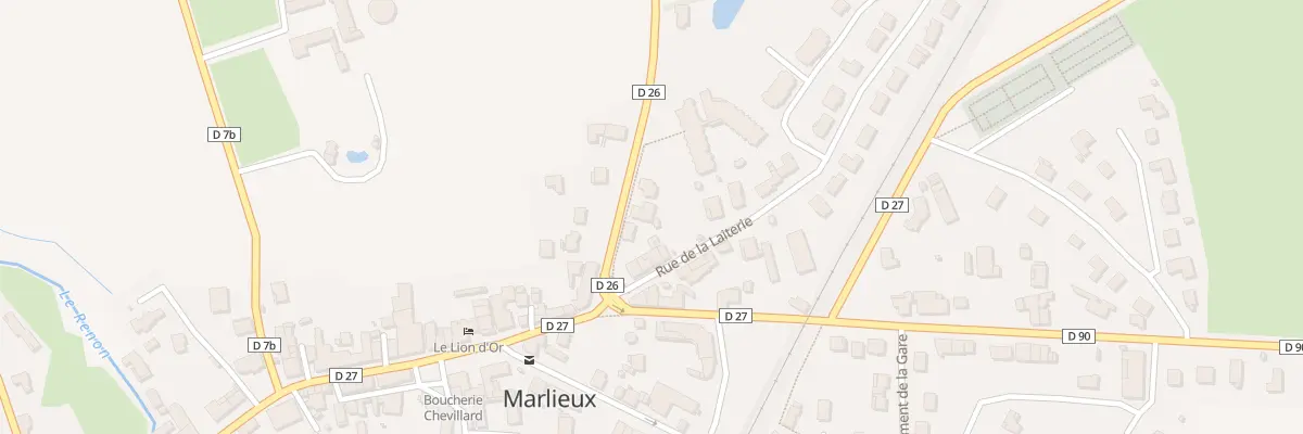 Plan du 70 Rte St Andre Le Bouchoux à Marlieux