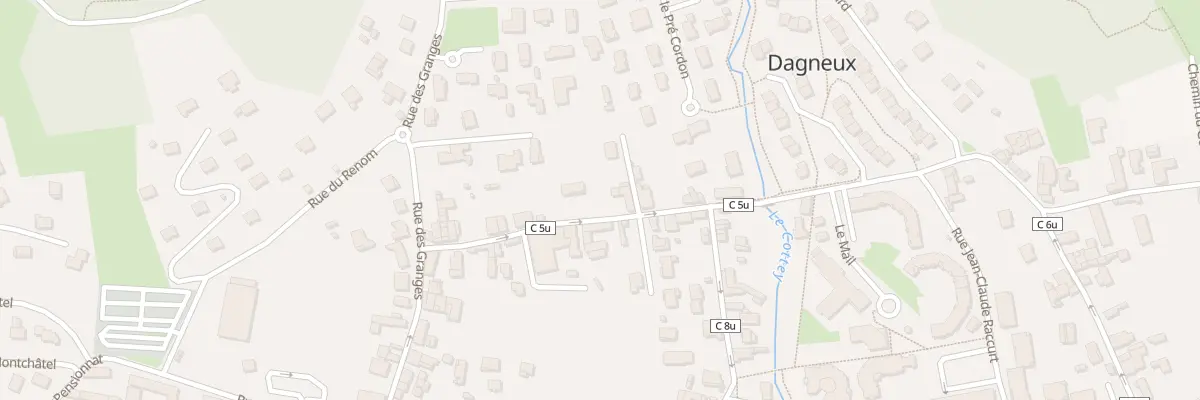 Plan du 205 Rue du Cottey à Dagneux
