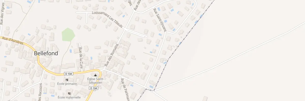 Plan du 34 Rue Saint-vincent à Bellefond