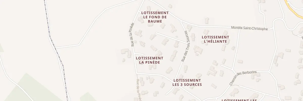 Plan du 185 Rue de la Pinède à Génissieux