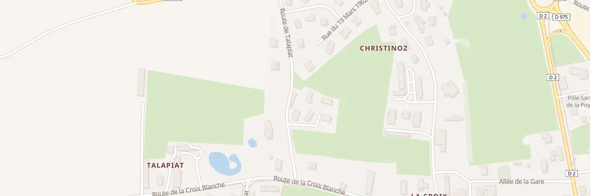 Plan du 136 Rte de Talapiat à Saint-Trivier-de-Courtes