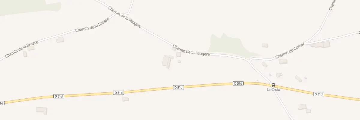 Plan du 285 Che de la Feugère à Pisieu