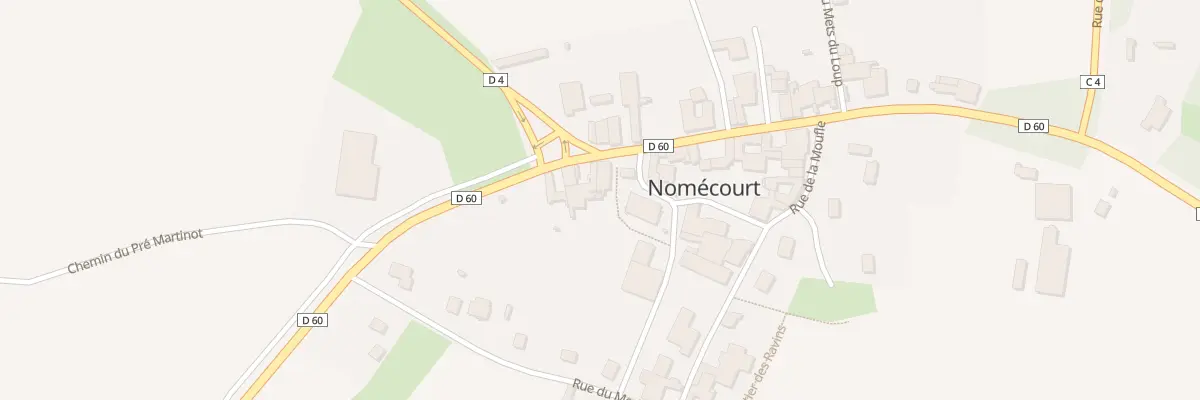 Plan du 1 Pl de l’Eglise à Nomécourt