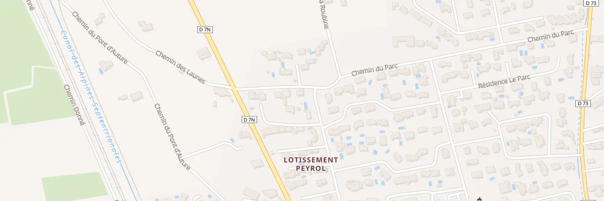 Plan du 5523 Av du Parc à Sénas