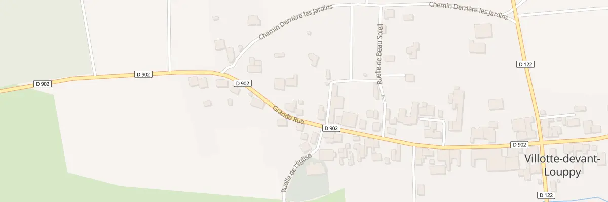 Plan du 9 Gr Grande Rue à Villotte-devant-Louppy