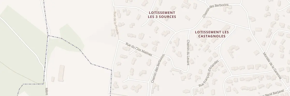 Plan du 80 Rue du Clos Matines à Génissieux