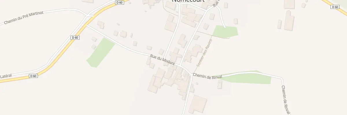 Plan du 14 Rue de la Moufle à Nomécourt