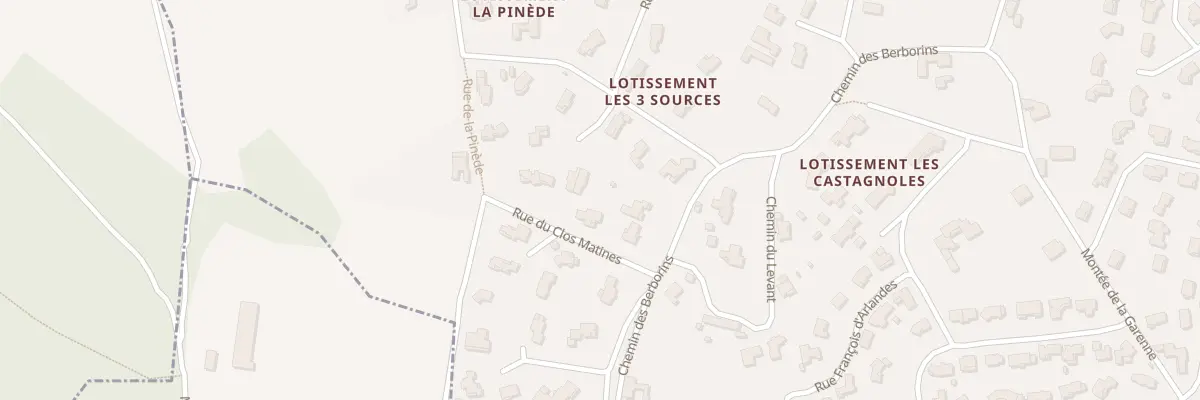 Plan du 90 Rue du Clos Matines à Génissieux