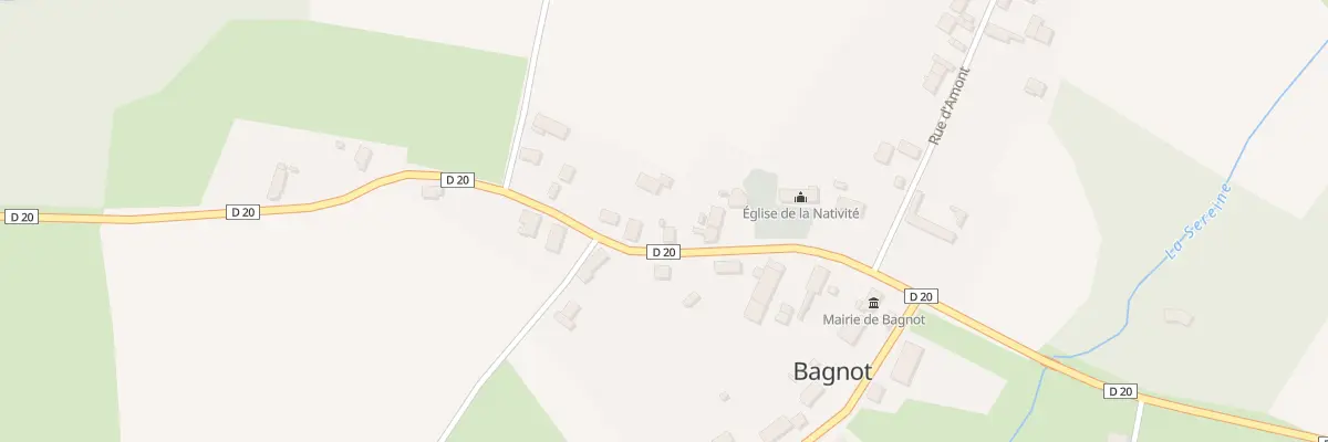 Plan du 8 Rte de Nuits Saint Georges à Bagnot