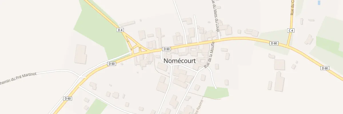 Plan du 2 Rue de l’Eglise à Nomécourt