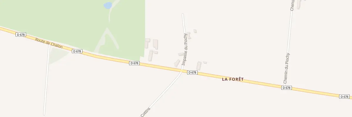 Plan du 10 Rte de Chalon à Lessard-en-Bresse