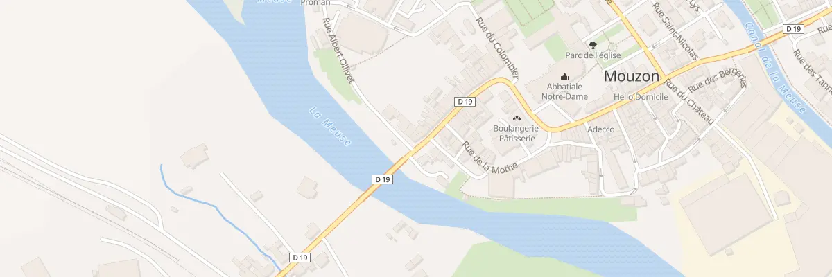 Plan du 46 Rue de la Porte de France à Mouzon