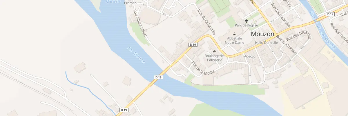 Plan du 44 Rue de la Porte de France à Mouzon