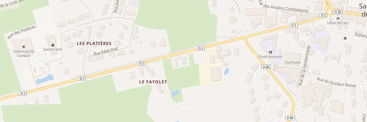 Plan du 369 Rte de Pont de Vaux à Saint-Trivier-de-Courtes