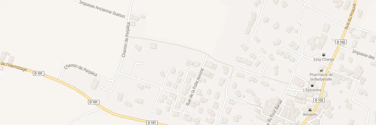 Plan du 2 Rue de la Follatiere à Bésayes
