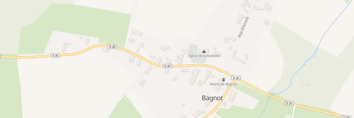 Plan du 6 Rte de Nuits Saint Georges à Bagnot