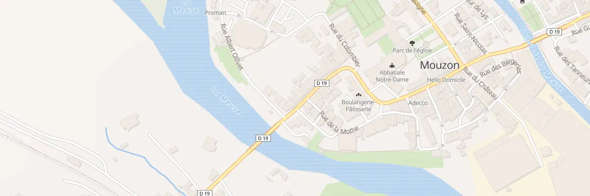 Plan du 38 Rue de la Porte de France à Mouzon