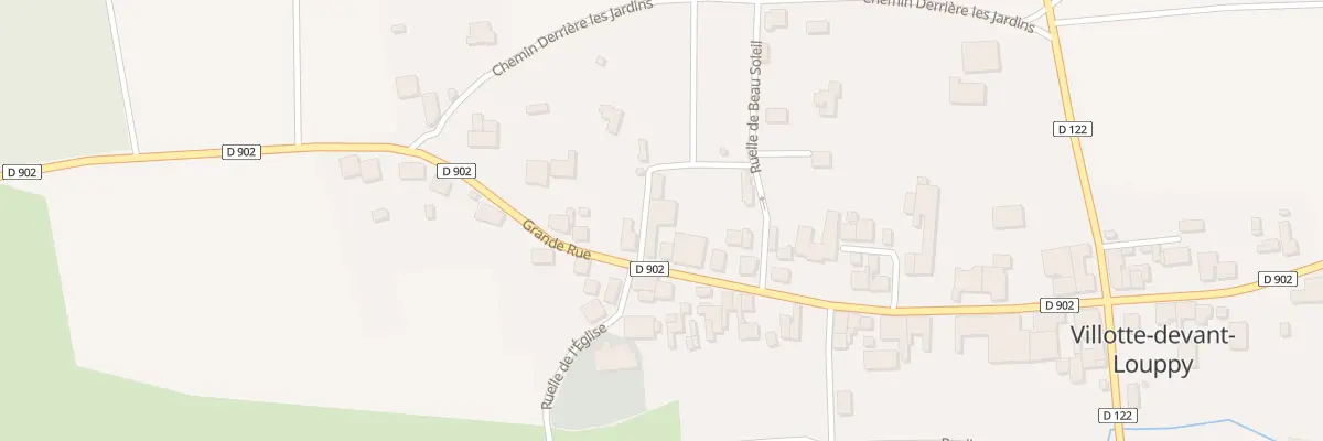 Plan du 11 Gr Grande Rue à Villotte-devant-Louppy