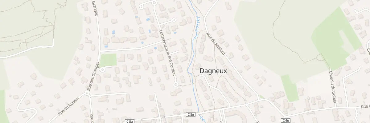 Plan du 460 Rue des Granges à Dagneux