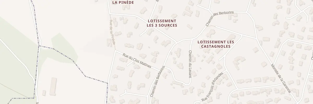 Plan du 330 Che de Berborins à Génissieux