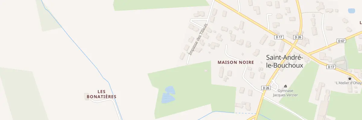 Plan du 172 Imp des Tilleuls à Saint-André-le-Bouchoux