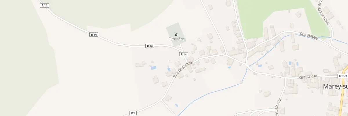 Plan du 9005 Rue de Melson à Marey-sur-Tille