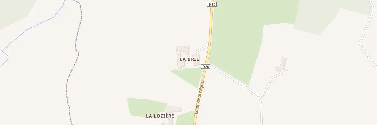 Plan du 1786 Rte de Servignat à Saint-Trivier-de-Courtes