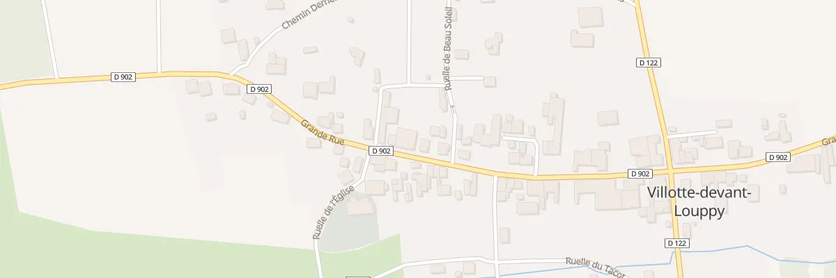 Plan du 13 Gr Grande Rue à Villotte-devant-Louppy
